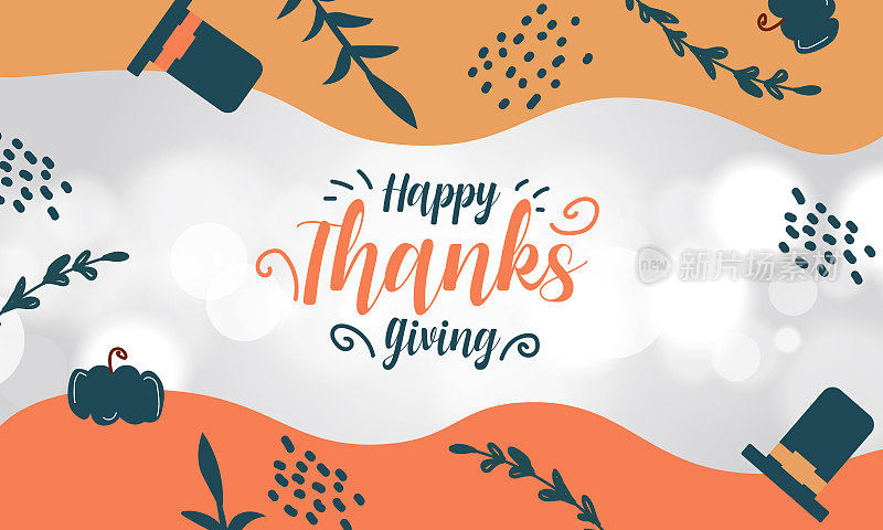 Happy thanksgiving, Typographic, caligraphy, Type , vector